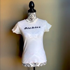 Dickies Navy on White Logo Fitted Shirt *2 for $5*